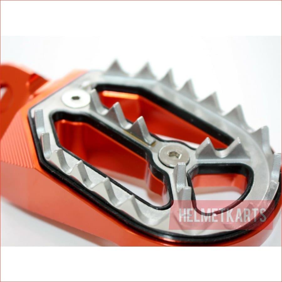 CNC ORANGE Stainless Footpeg Foot Peg Rest Pedal FX208 CRF250 MX MOTORCYCLE BIKE Blygo