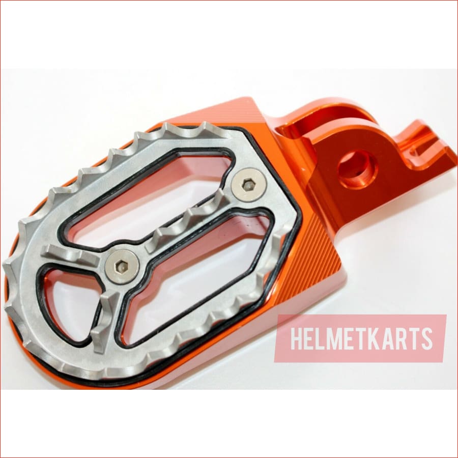 CNC ORANGE Stainless Footpeg Foot Peg Rest Pedal FX208 CRF250 MX MOTORCYCLE BIKE Blygo