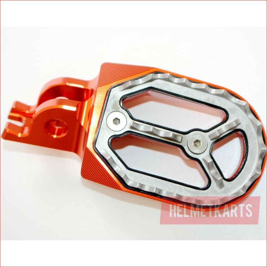 CNC ORANGE Stainless Footpeg Foot Peg Rest Pedal FX208 CRF250 MX MOTORCYCLE BIKE Blygo