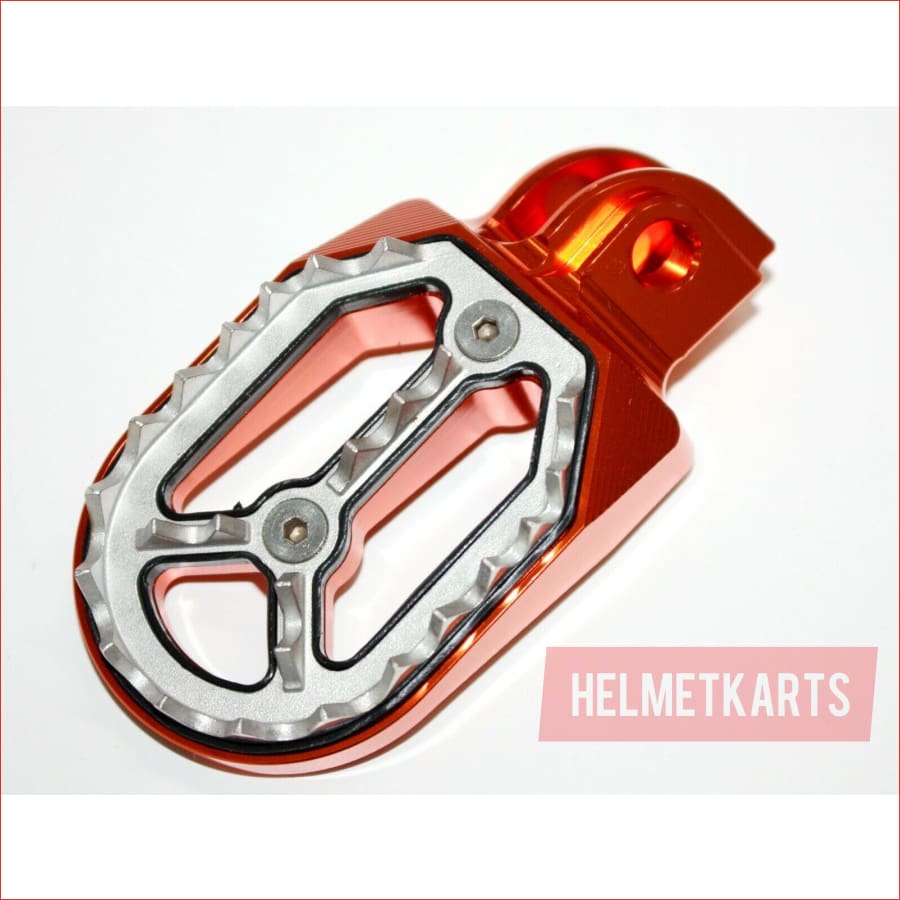 CNC ORANGE Stainless Footpeg Foot Pegs Rest Pedal FX205 65SX MX MOTORCYCLE BIKE Blygo