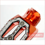 CNC ORANGE Stainless Footpeg Foot Pegs Rest Pedal FX205 65SX MX MOTORCYCLE BIKE Blygo