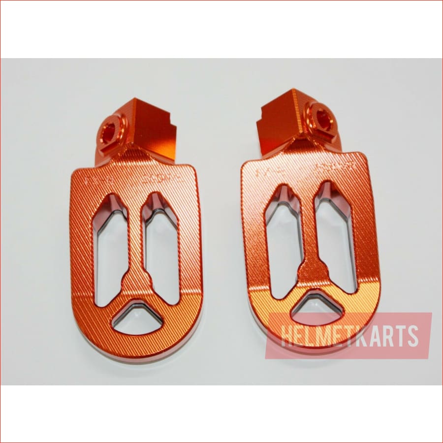 CNC ORANGE Stainless Footpeg Foot Pegs Rest Pedal FX205 65SX MX MOTORCYCLE BIKE Blygo