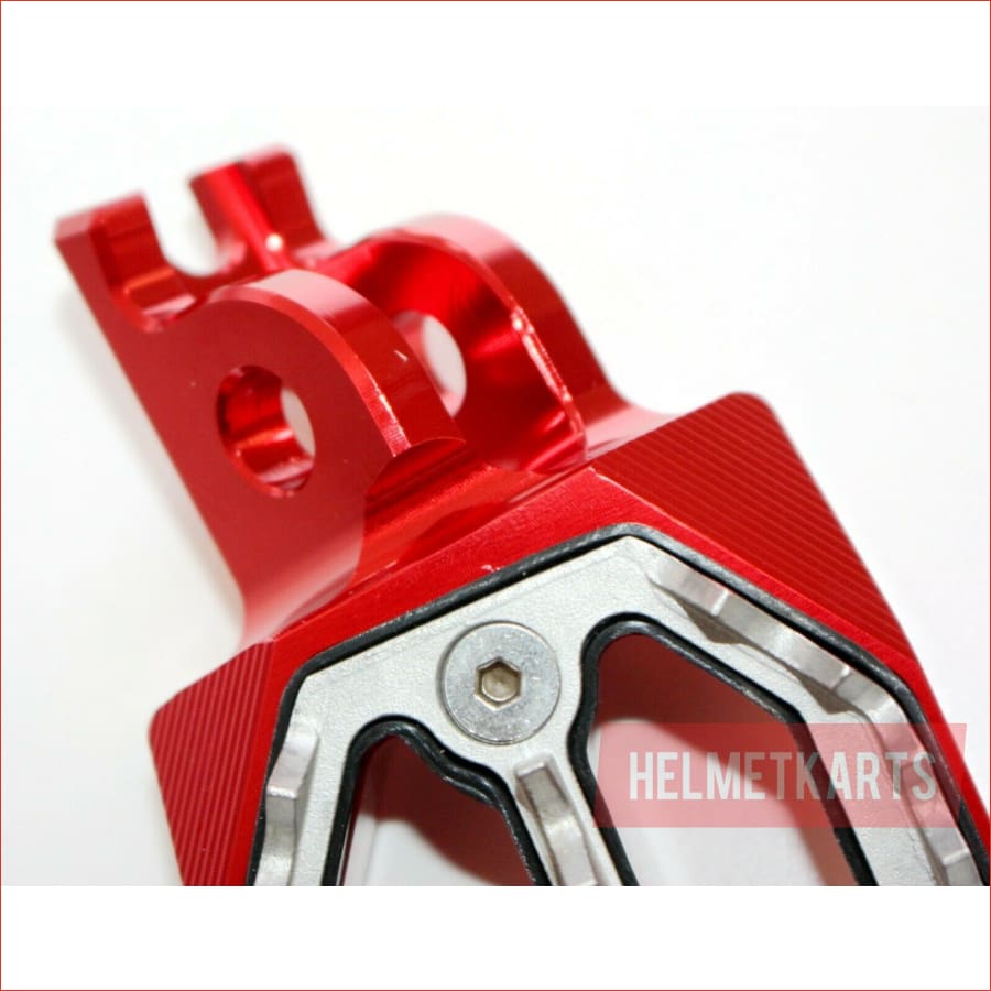 CNC RED Stainless Footpeg Foot Peg Rest Pedal FX208 CRF250 MX MOTORCYCLE BIKE Blygo