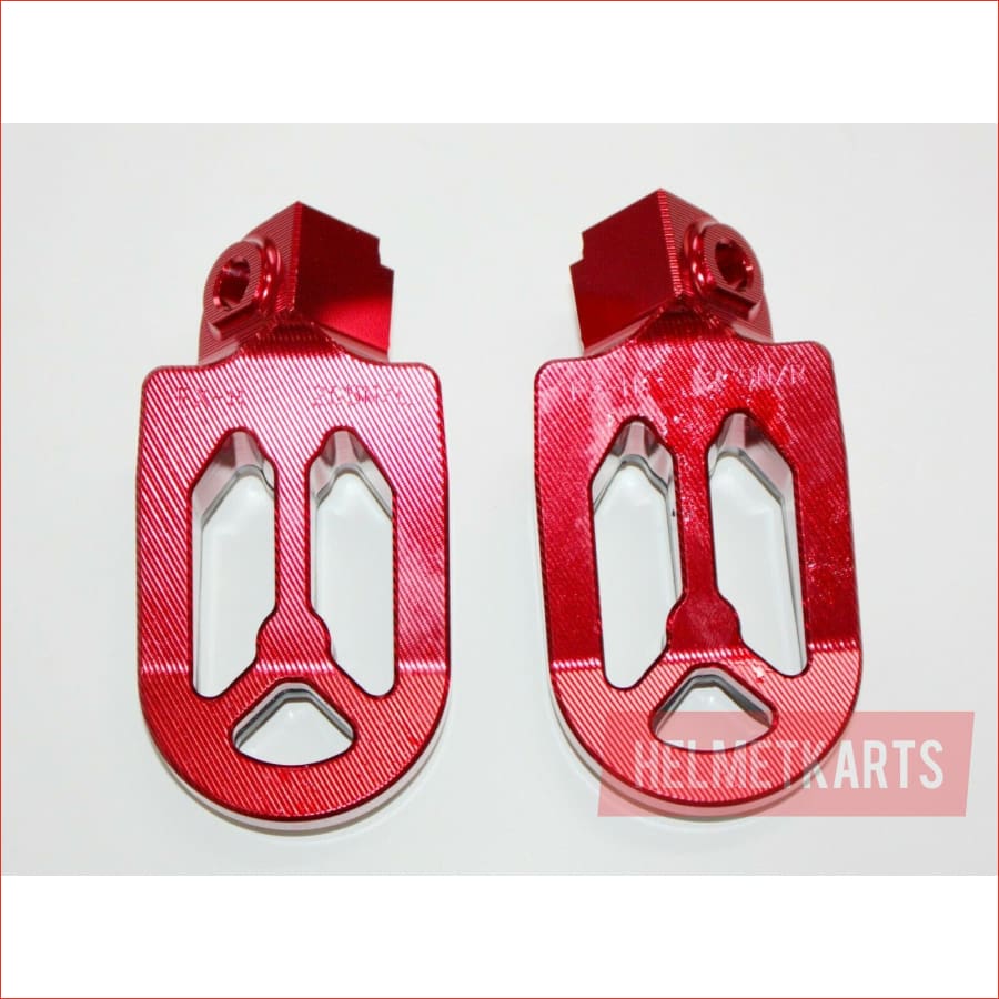 CNC RED Stainless Footpeg Foot Pegs Rest Pedal FX205 65SX MX MOTORCYCLE BIKE Blygo