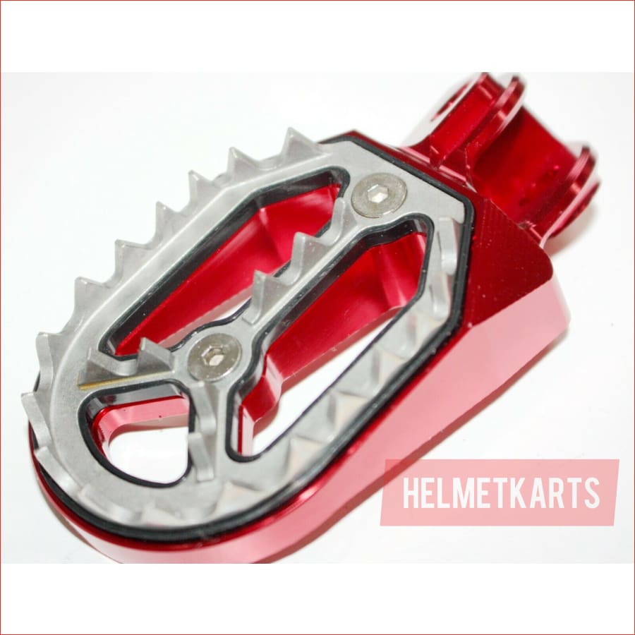 CNC RED Stainless Footpeg Foot Pegs Rest Pedal FX205 65SX MX MOTORCYCLE BIKE Blygo