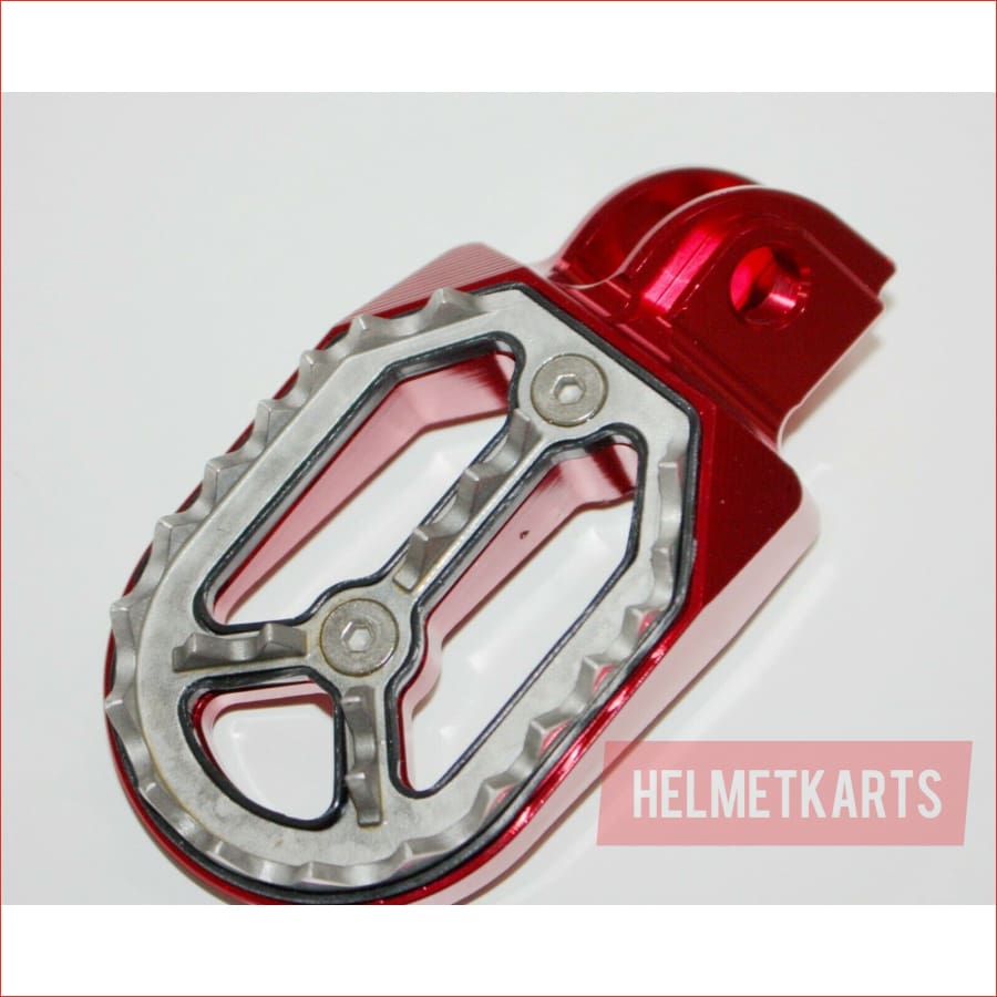 CNC RED Stainless Footpeg Foot Pegs Rest Pedal FX205 65SX MX MOTORCYCLE BIKE Blygo