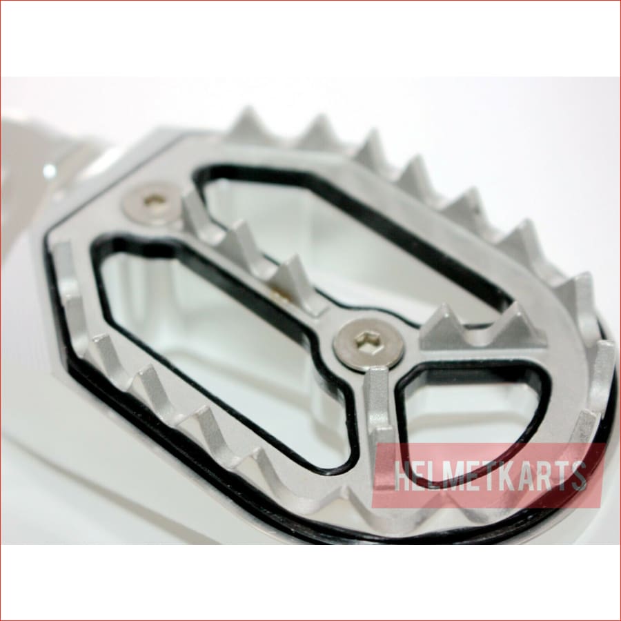 CNC SILVER Stainless Footpeg Foot Peg Rest Pedal FX208 CRF250 MX MOTORCYCLE BIKE Blygo