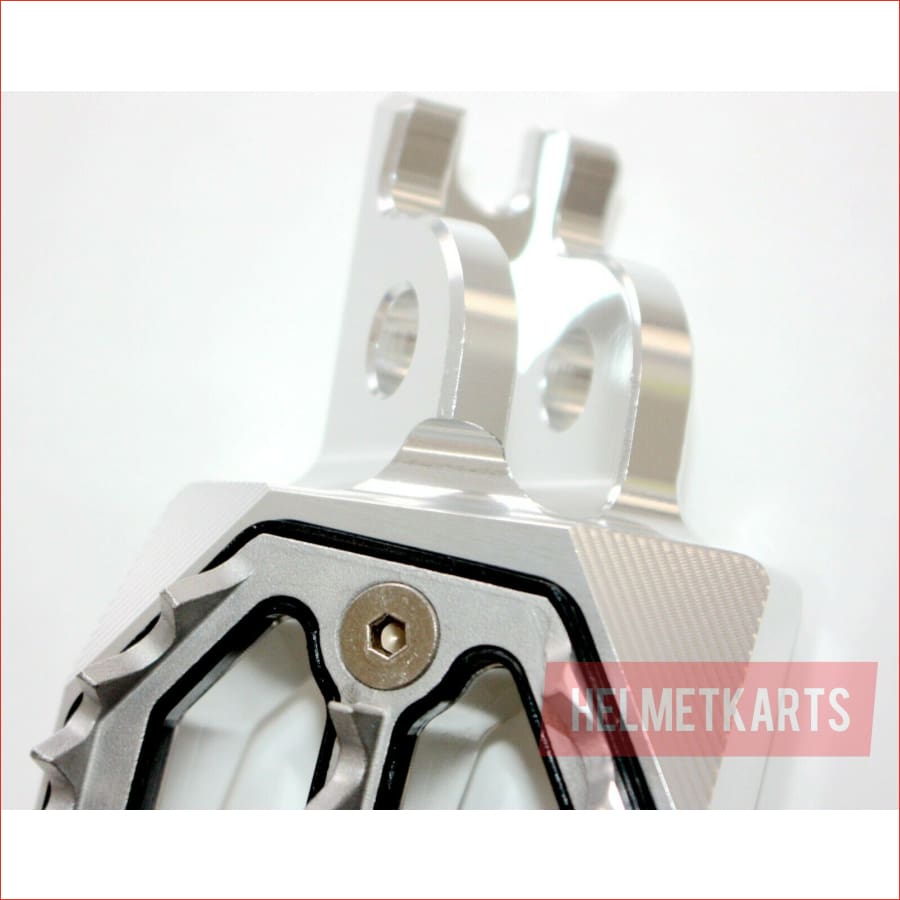 CNC SILVER Stainless Footpeg Foot Peg Rest Pedal FX208 CRF250 MX MOTORCYCLE BIKE Blygo