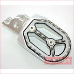 CNC SILVER Stainless Footpeg Foot Peg Rest Pedal FX208 CRF250 MX MOTORCYCLE BIKE Blygo