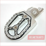 CNC SILVER Stainless Footpeg Foot Peg Rest Pedal FX208 CRF250 MX MOTORCYCLE BIKE Blygo