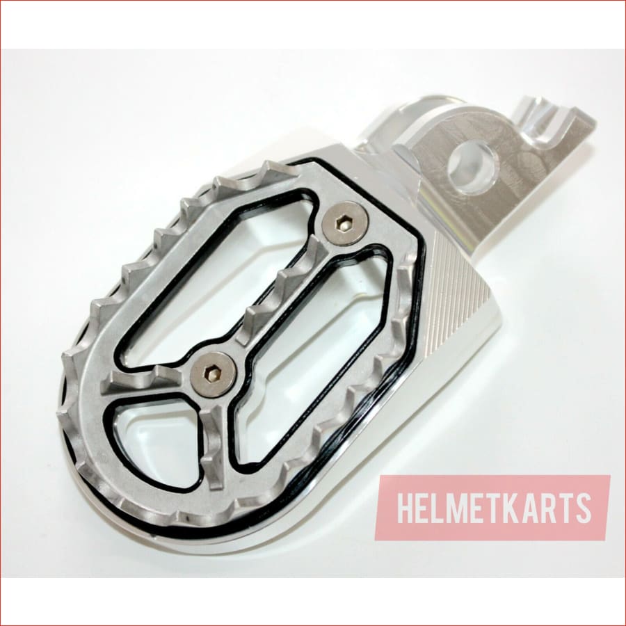 CNC SILVER Stainless Footpeg Foot Peg Rest Pedal FX208 CRF250 MX MOTORCYCLE BIKE Blygo