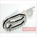 CNC SILVER Stainless Footpeg Foot Peg Rest Pedal FX208 CRF250 MX MOTORCYCLE BIKE Blygo