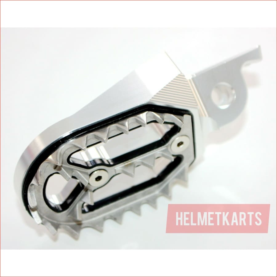 CNC SILVER Stainless Footpeg Foot Peg Rest Pedal FX208 CRF250 MX MOTORCYCLE BIKE Blygo