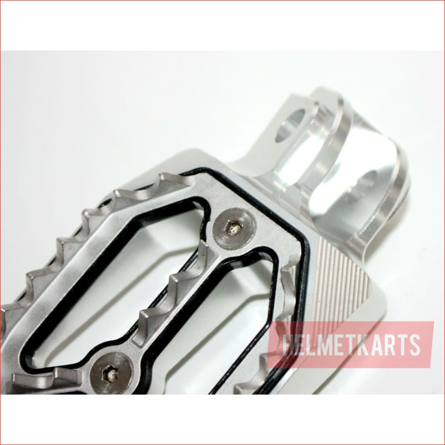 CNC SILVER Stainless Footpeg Foot Pegs Rest Pedal FX205 65SX MX MOTORCYCLE BIKE Blygo
