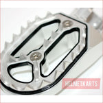 CNC SILVER Stainless Footpeg Foot Pegs Rest Pedal FX205 65SX MX MOTORCYCLE BIKE Blygo