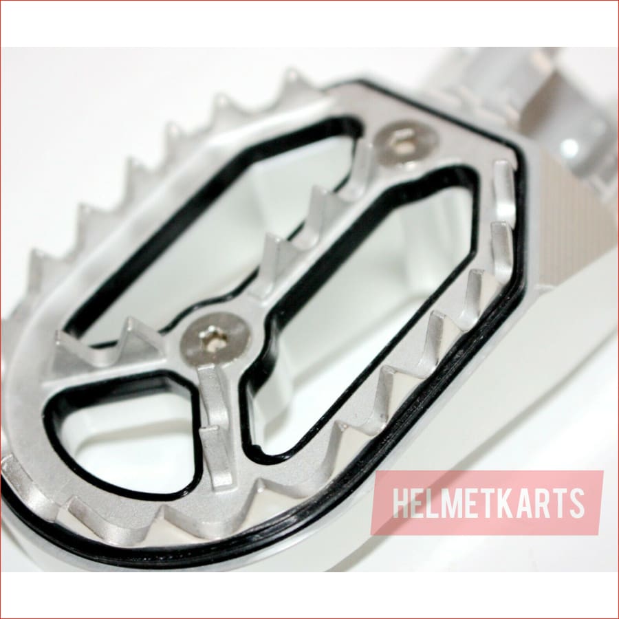 CNC SILVER Stainless Footpeg Foot Pegs Rest Pedal FX205 65SX MX MOTORCYCLE BIKE Blygo