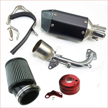 Exhaust and Pod filter Performance kit Carburettor, parts Engine