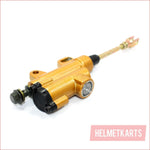 GOLD 8mm Banjo Back Rear Hydraulic Brake Master Cylinder PIT PRO Dirt Bike ATV Blygo