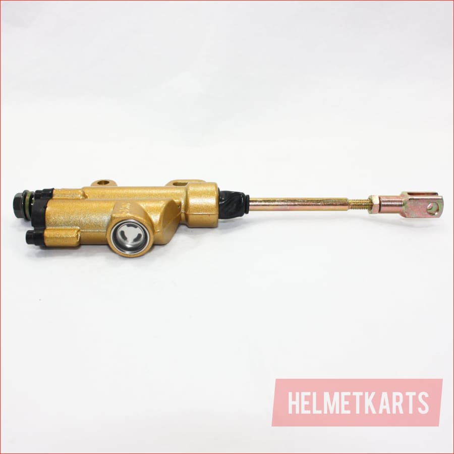GOLD 10mm Banjo Back Rear Hydraulic Brake Master Cylinder PIT PRODirt Bike Blygo