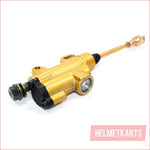 GOLD 10mm Banjo Back Rear Hydraulic Brake Master Cylinder PIT PRODirt Bike Blygo