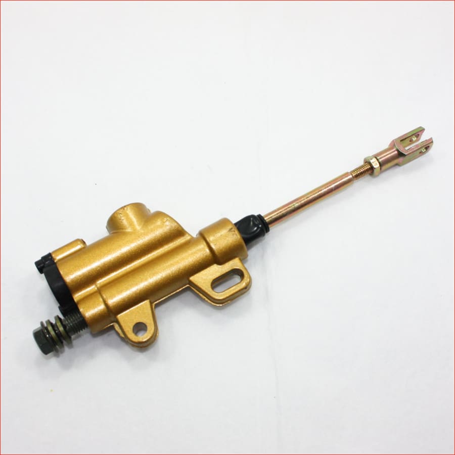 GOLD 10mm Banjo Back Rear Hydraulic Brake Master Cylinder PIT PRODirt Bike Blygo