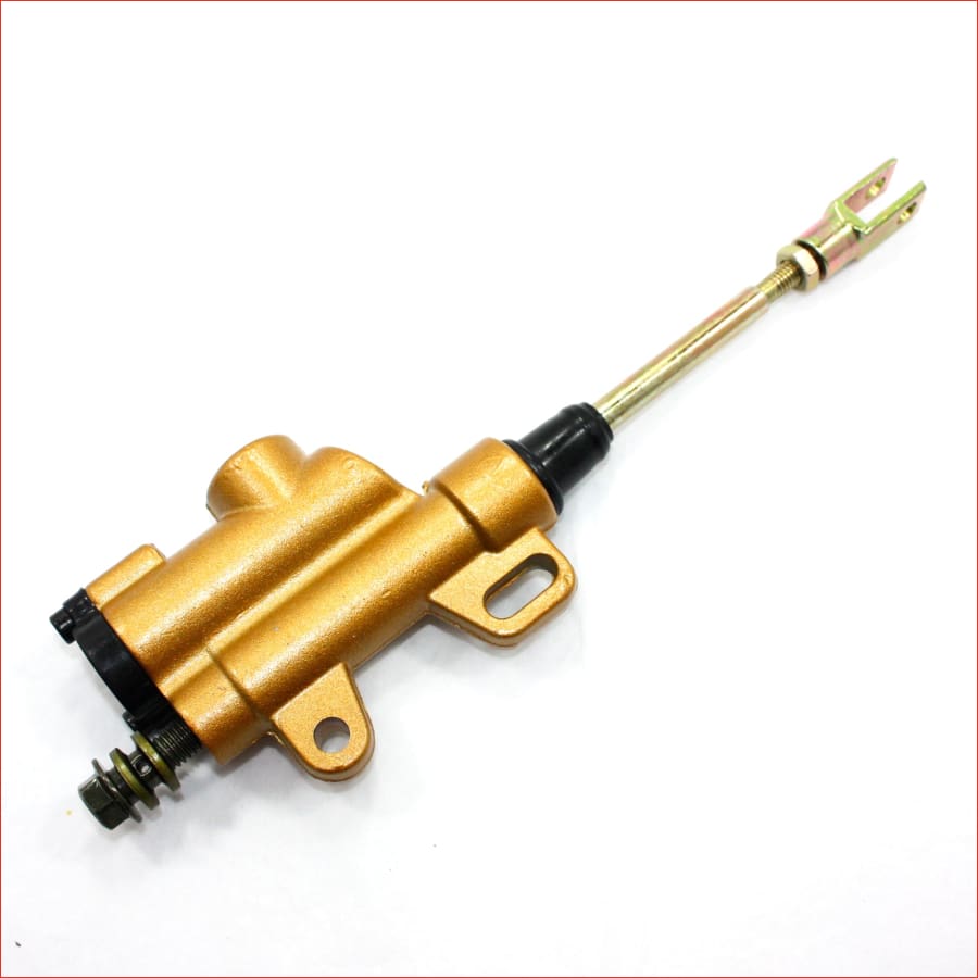 GOLD 8mm Banjo Back Rear Hydraulic Brake Master Cylinder PIT PRO Dirt Bike ATV Blygo