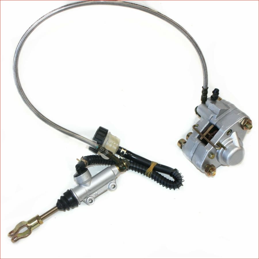 Hydraulic Rear Disc Brake Caliper System Pads 200 250cc 300cc Quad Dirt Bike ATV Blygo