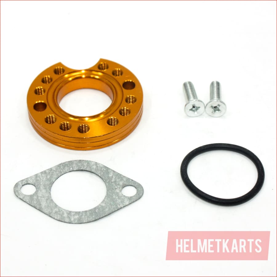 GOLD 26mm Carby Carburetor Manifold Spinner Adaptor PIT PRO Quad Dirt Bike ATV Blygo