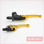 GOLD CNC Heavy Duty Clutch + Brake Lever Set 125cc 150cc PIT PRO TRAIL DIRT BIKE Blygo