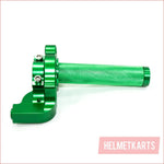 GREEN CNC Quarter Turn Quick Twist Throttle Housing Grip PIT PRO Trail Dirt Bike Blygo