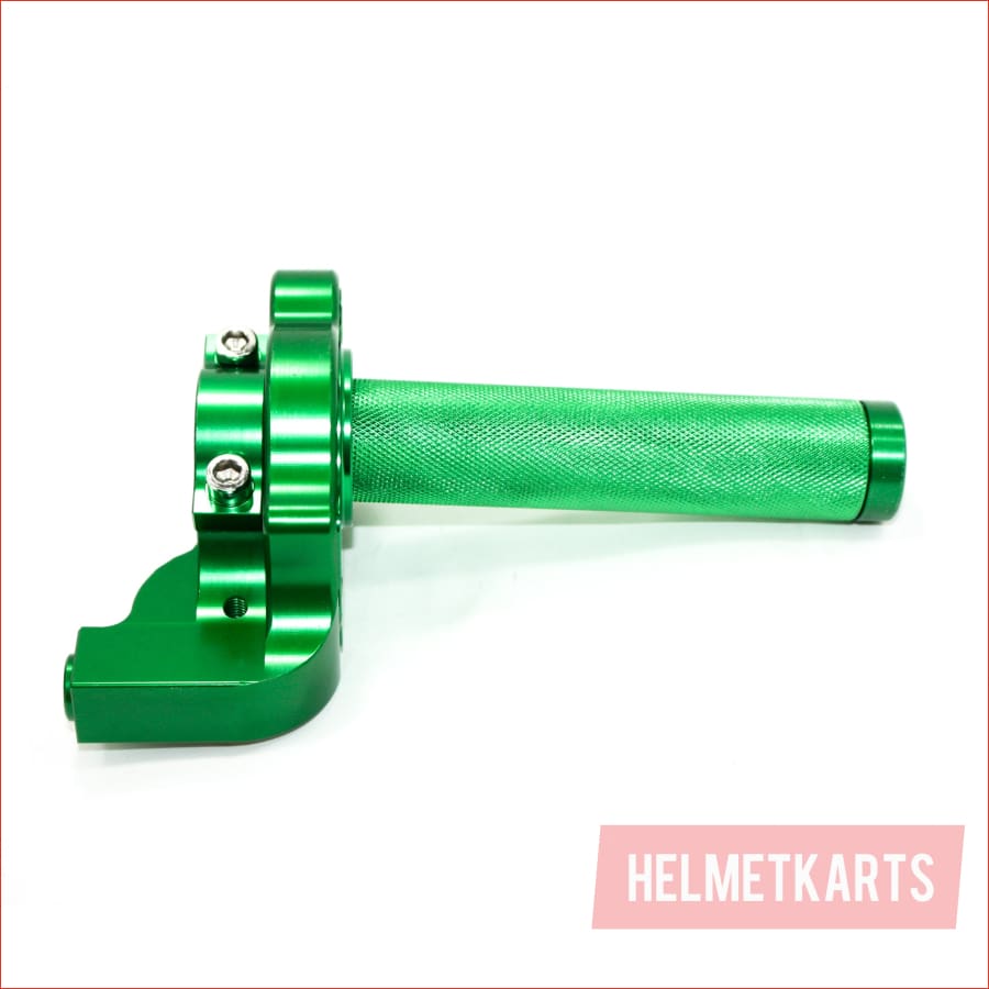 GREEN CNC Quarter Turn Quick Twist Throttle Housing Grip PIT PRO Trail Dirt Bike Blygo