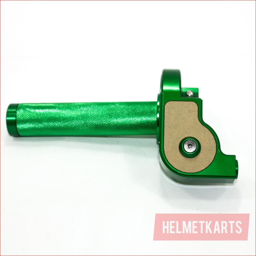 GREEN CNC Quarter Turn Quick Twist Throttle Housing Grip PIT PRO Trail Dirt Bike Blygo