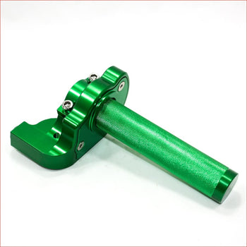 GREEN CNC Quarter Turn Quick Twist Throttle Housing Grip PIT PRO Trail Dirt Bike Blygo