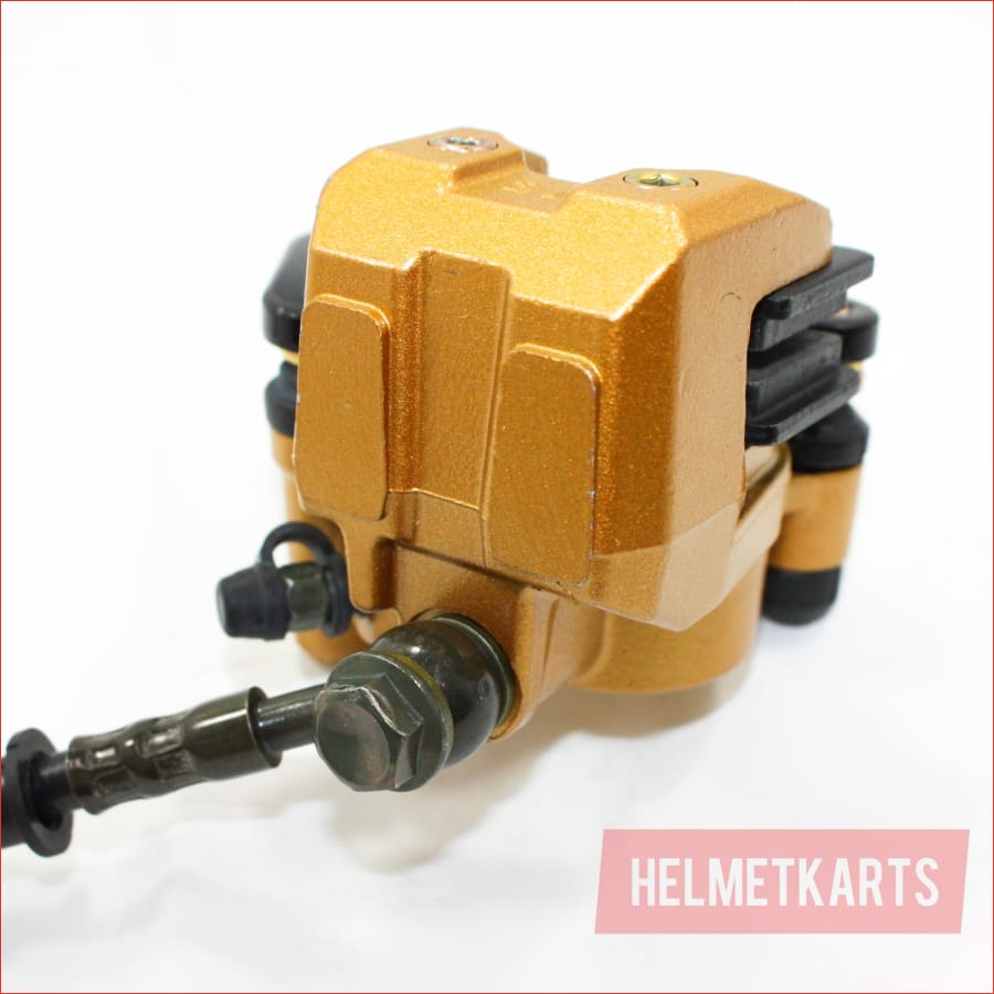 GOLD Hydraulic Front Disc Brake Caliper System Pads 110 125cc PIT PRO Dirt Bike Blygo