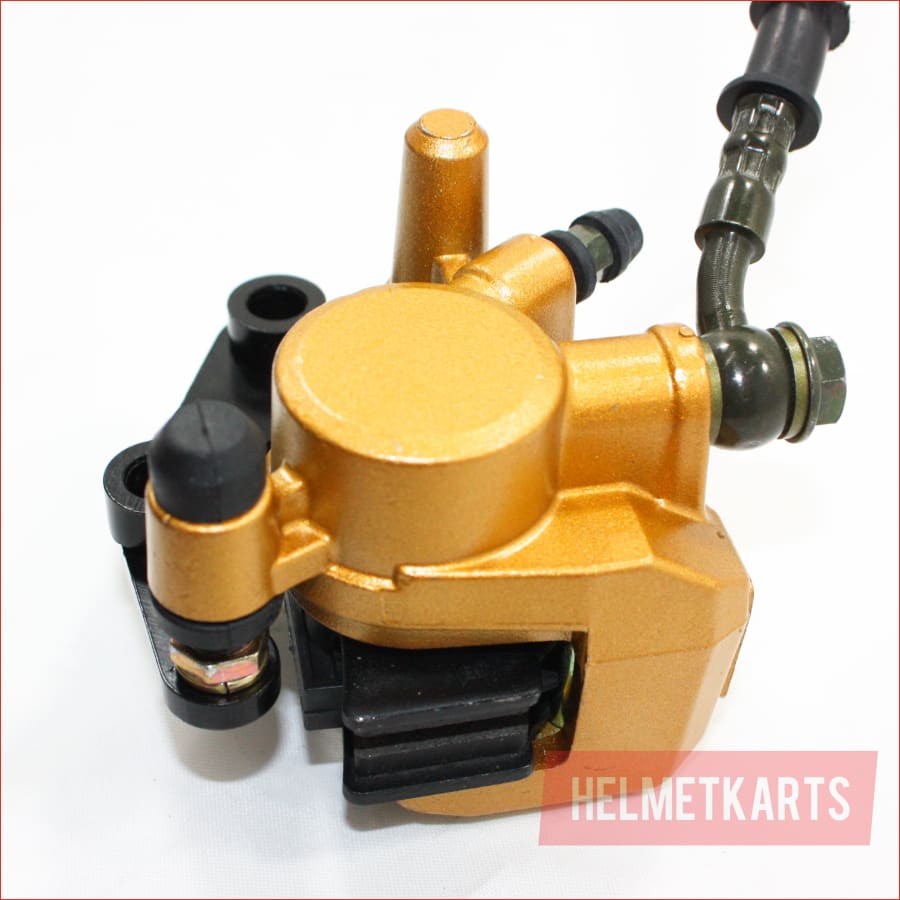 GOLD Hydraulic Front Disc Brake Caliper System Pads 110 125cc PIT PRO Dirt Bike Blygo