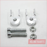 PAIR SILVER Shocker Suspension Extender Riser PIT PRO QUAD DIRT BIKE ATV BUGGY Blygo