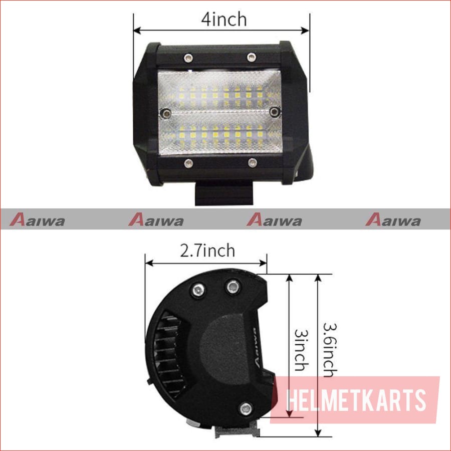 Pair (x2) LED light 4" 120 watts - Helmetkarts