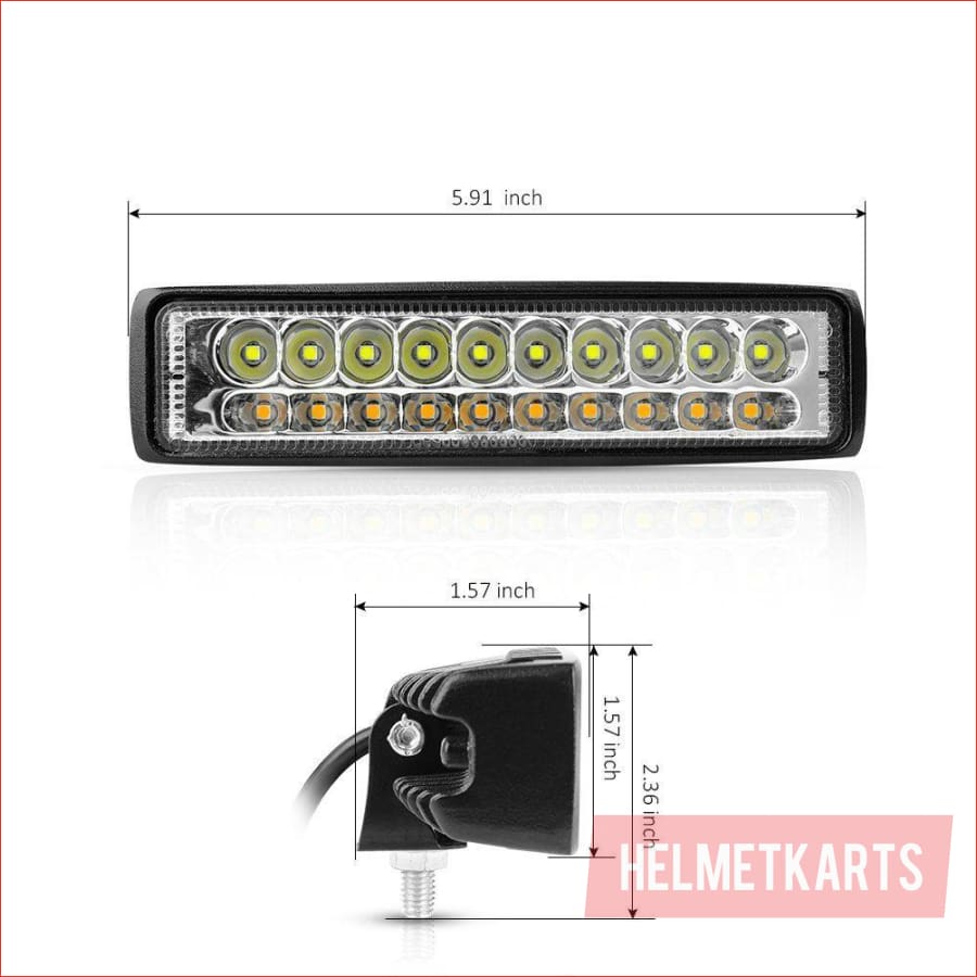 Pair (x2) LED light 6" 90 watts - Helmetkarts