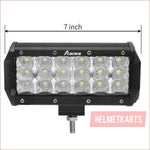 Pair (x2) LED light bar 7" 360 watts - Helmetkarts