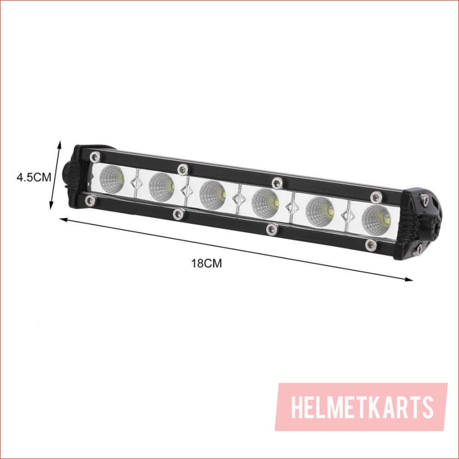 Pair (x2) LED light bar 7" 60 watts - Helmetkarts