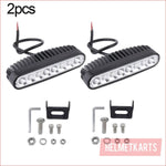 Pair (x2) LED light bar 7" 80 watts - Helmetkarts