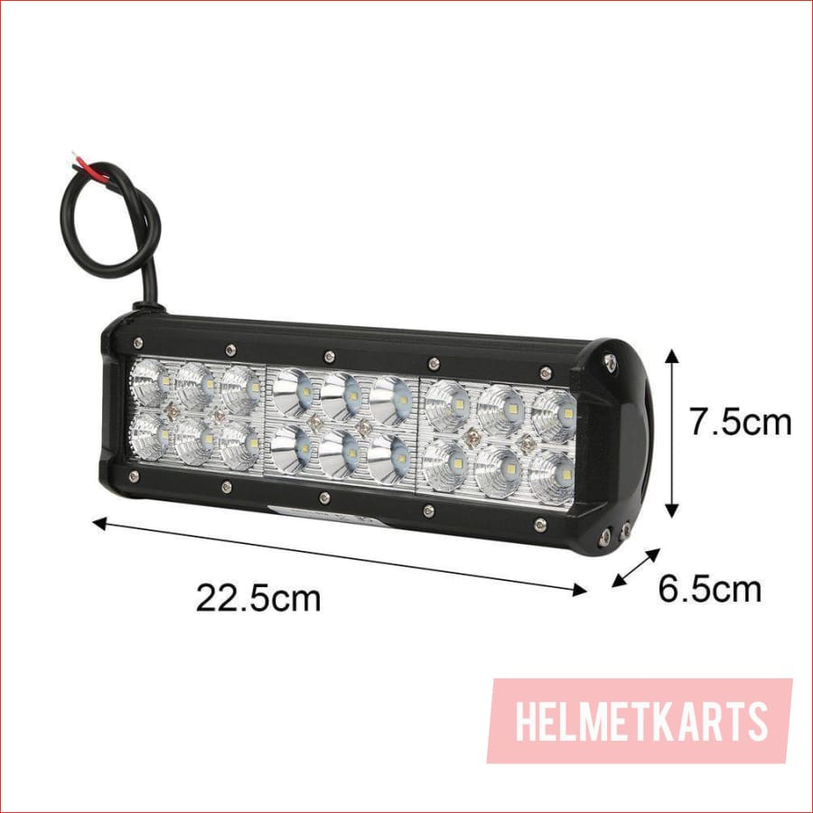 Pair (x2) LED light bar 9" 180 watts - Helmetkarts