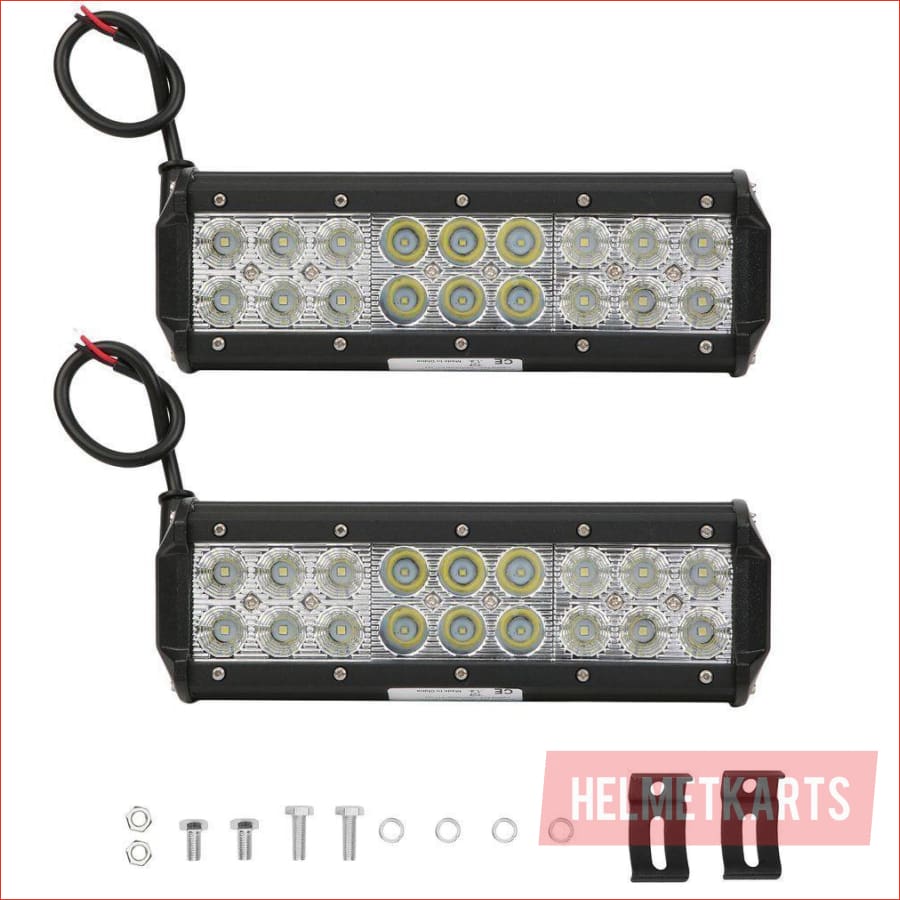 Pair (x2) LED light bar 9" 180 watts - Helmetkarts
