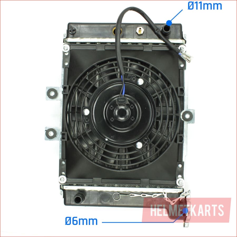 Radiator setup - Large w/ fan and bottle - Helmetkarts