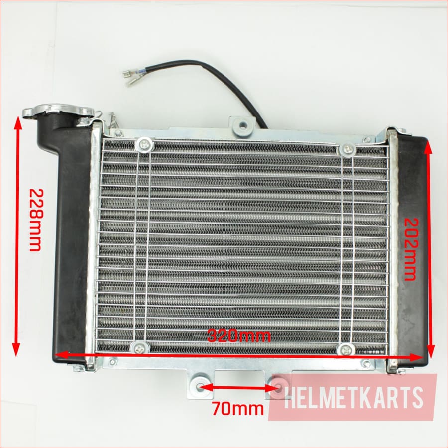 Radiator setup - Large w/ fan and bottle - Helmetkarts