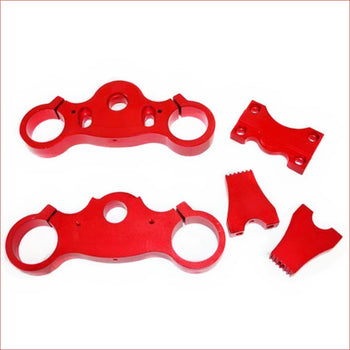 RED CNC 42mm 48mm Handle Bar Triple Trees Clamps Riser PIT PRO DIRT BIKE Blygo