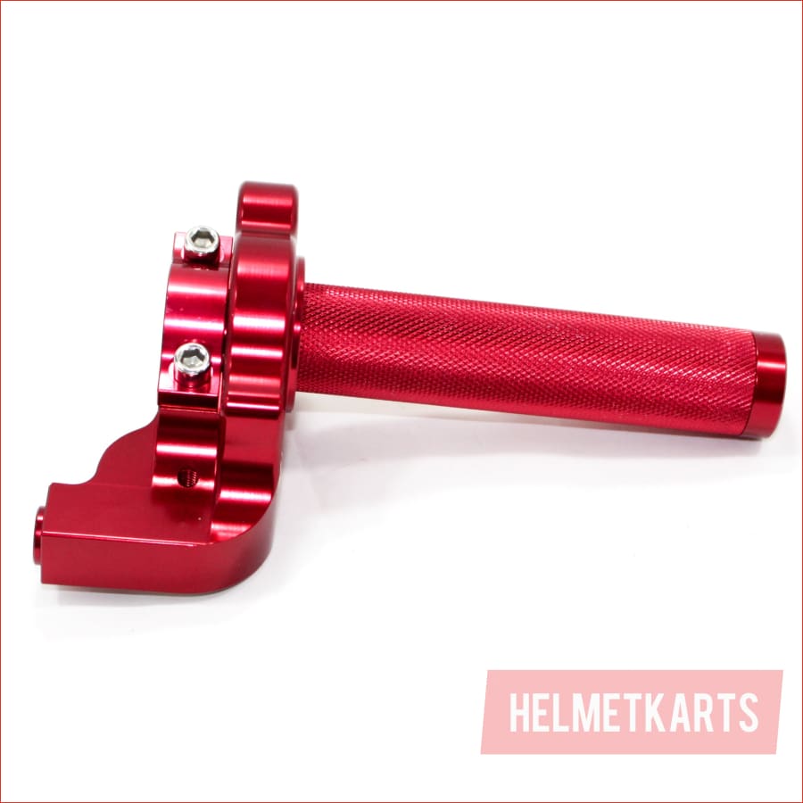 RED CNC Quarter Turn Quick Twist Throttle Housing Grip PIT PRO Trail Dirt Bike Blygo
