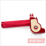 RED CNC Quarter Turn Quick Twist Throttle Housing Grip PIT PRO Trail Dirt Bike Blygo