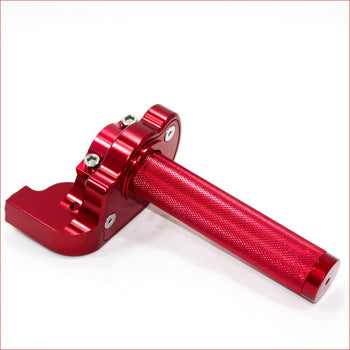 RED CNC Quarter Turn Quick Twist Throttle Housing Grip PIT PRO Trail Dirt Bike Blygo