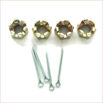 Set (x4) Axle castle nuts / split pins KIT - Helmetkarts